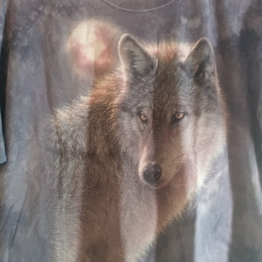 The Mountain 2X Wolf Moon Mens T (Unisex)